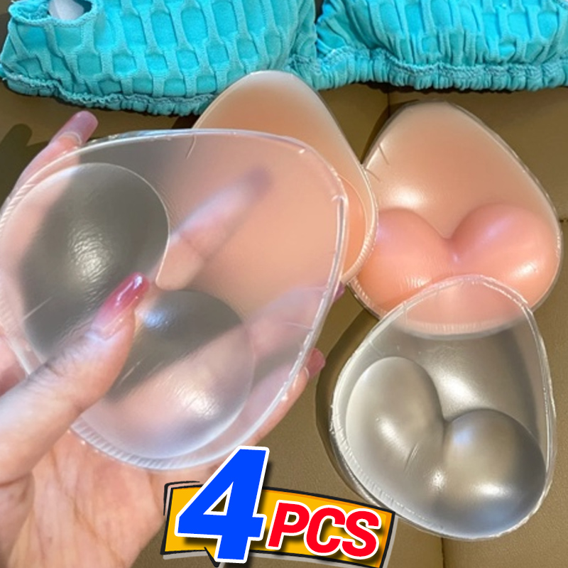 Women Push Up Bra Inserts Sili - Nipple Cover Pasties のレビューと価格