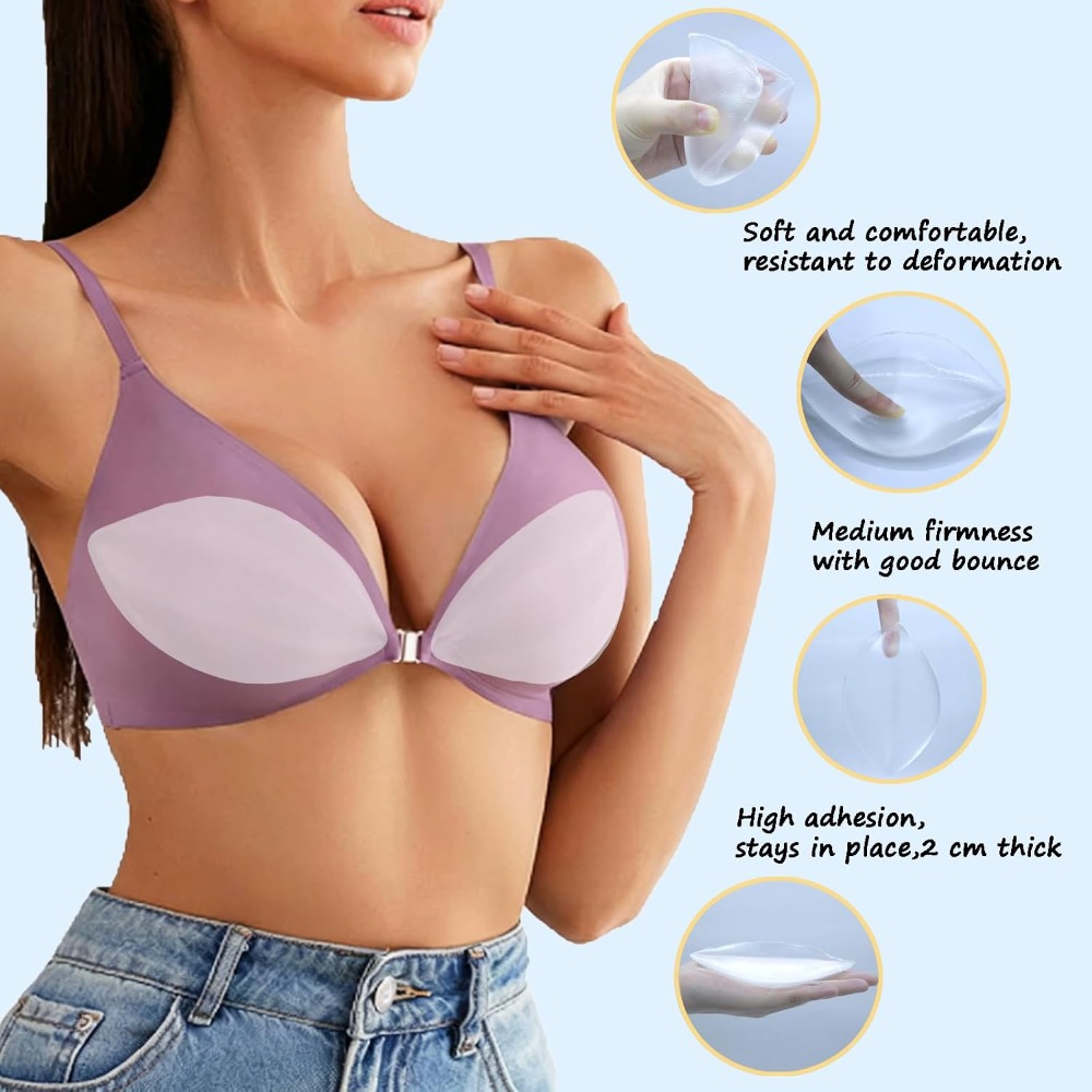 Adhesive Silicone Bra Inserts  - Push Up Bra Padded のレビューと価格