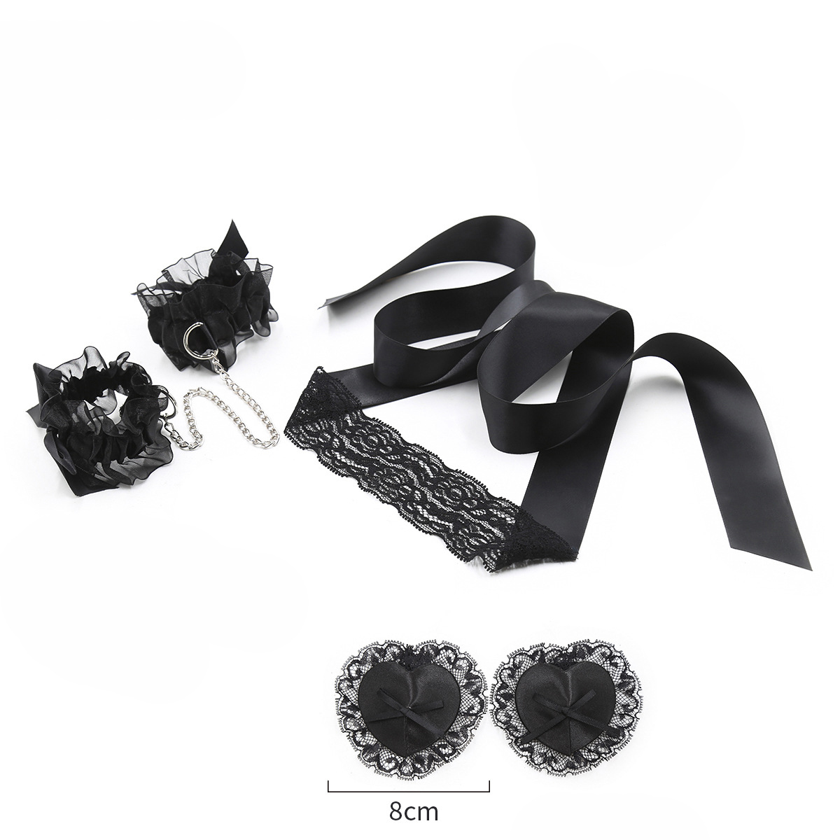 Lace Sex Toy Set Adult Handcuf - Nipple Cover Pasties のレビューと価格