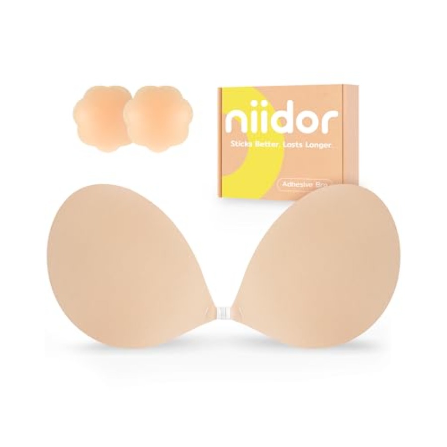 Niidor Adhesive Bra Strapless  - Silicone Bra Adhesive のレビューと価格