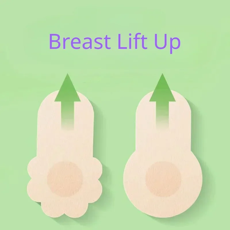 10pcs Women's Invisible Breast - Nipple Cover Pasties のレビューと価格