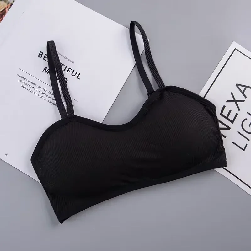Bralette Wireless Ribbed Crop  - Bralette Wireless Soft のレビューと価格