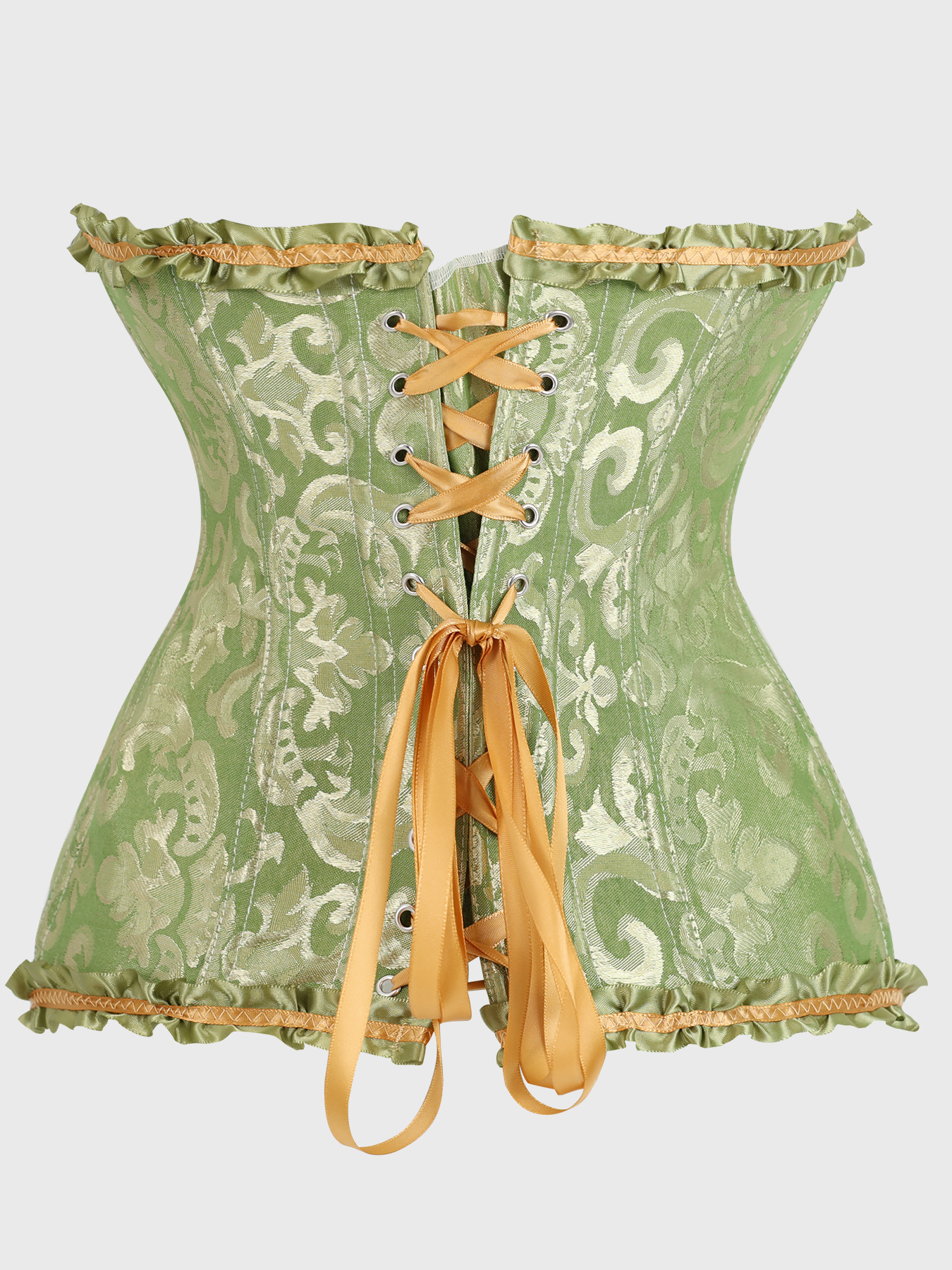 Olive Green Victorian Brocade  - Corset Waist Cinch のレビューと価格