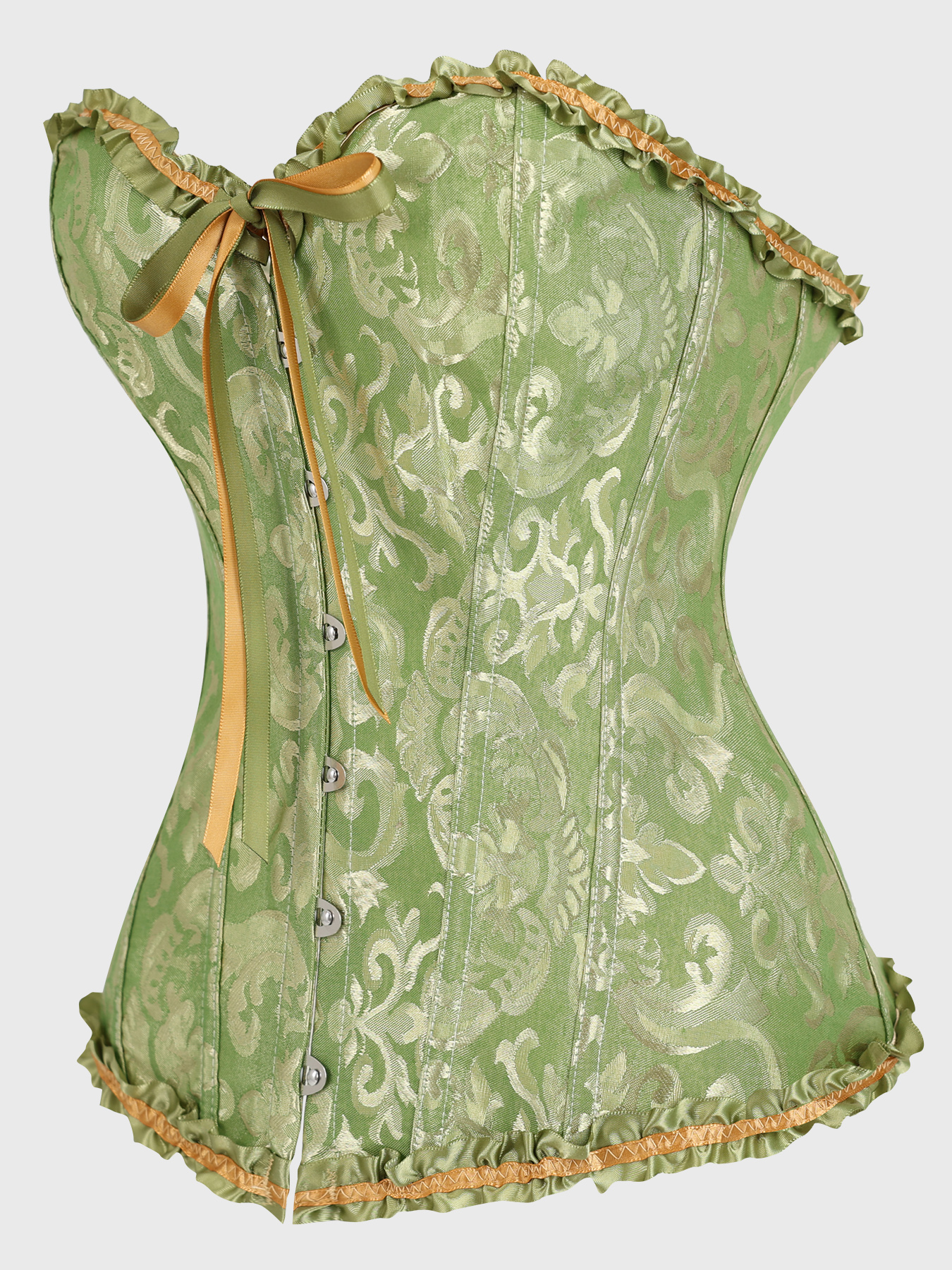 Olive Green Victorian Brocade  - Corset Waist Cinch のレビューと価格
