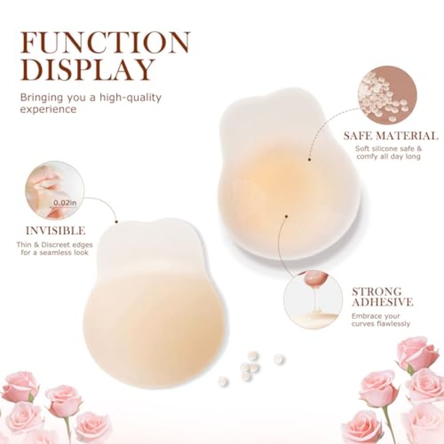 Zacca Sticky Bra for Women, Ad - Push Up Bra Padded のレビューと価格