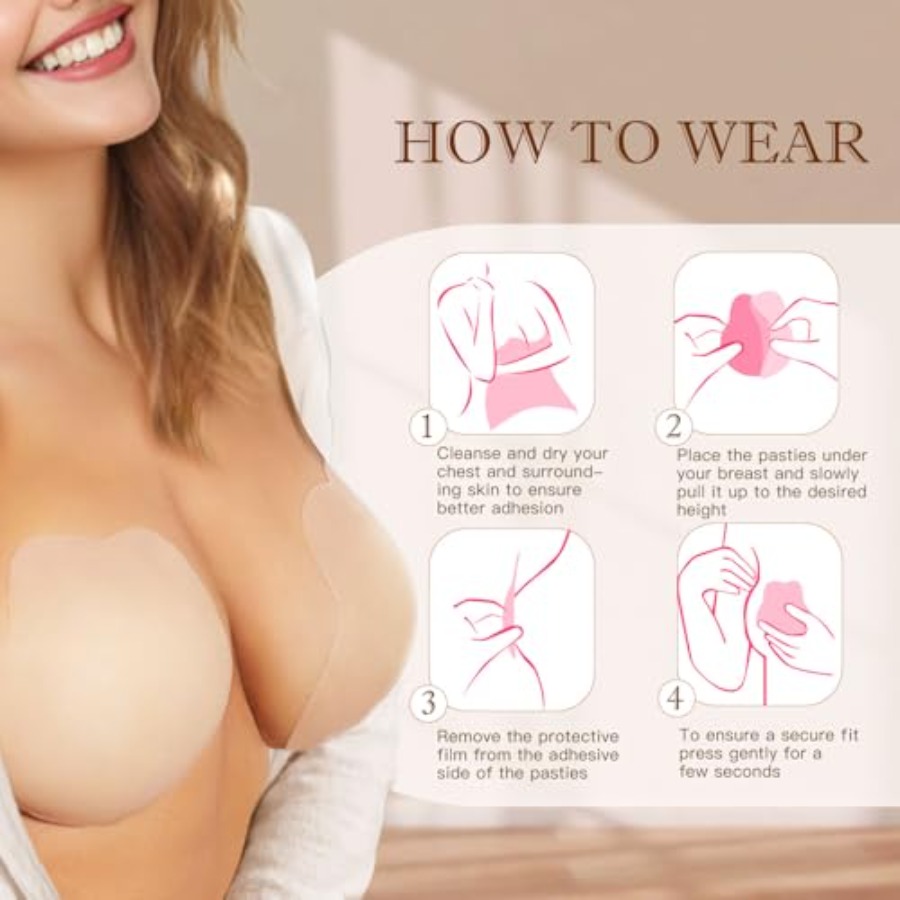 Zacca Sticky Bra for Women, Ad - Push Up Bra Padded のレビューと価格