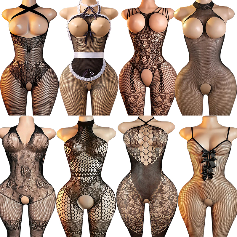 Porn Sexy Lingerie Set Fishnet - Bodystocking Fishnet のレビューと価格