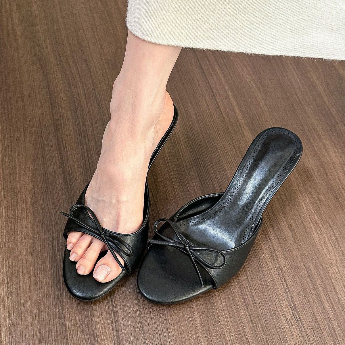 Satin Butterfly-knot Women Sli - Slip Dress Satin のレビューと価格