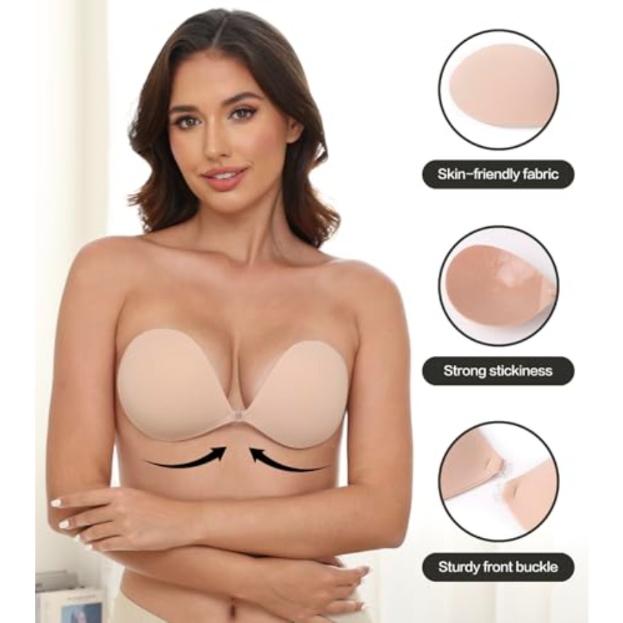 MITALOO Adhesive Bra Invisible - Silicone Bra Adhesive のレビューと価格