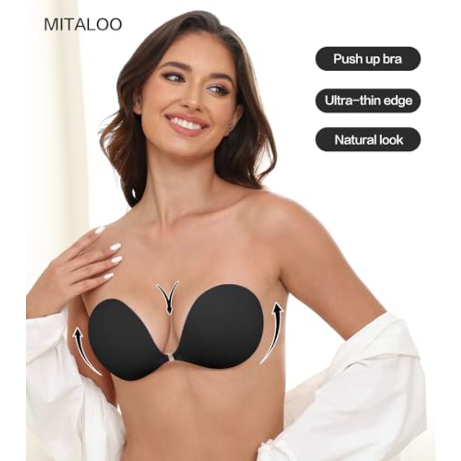MITALOO Adhesive Bra Invisible - Silicone Bra Adhesive のレビューと価格