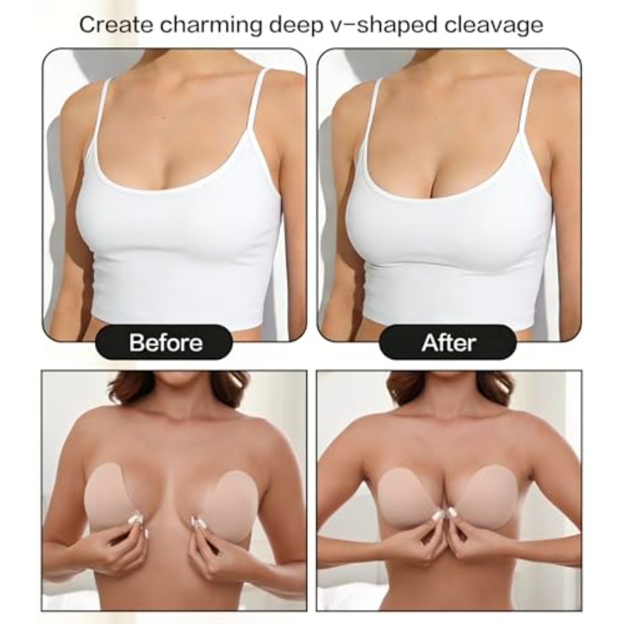 MITALOO Adhesive Bra Invisible - Silicone Bra Adhesive のレビューと価格