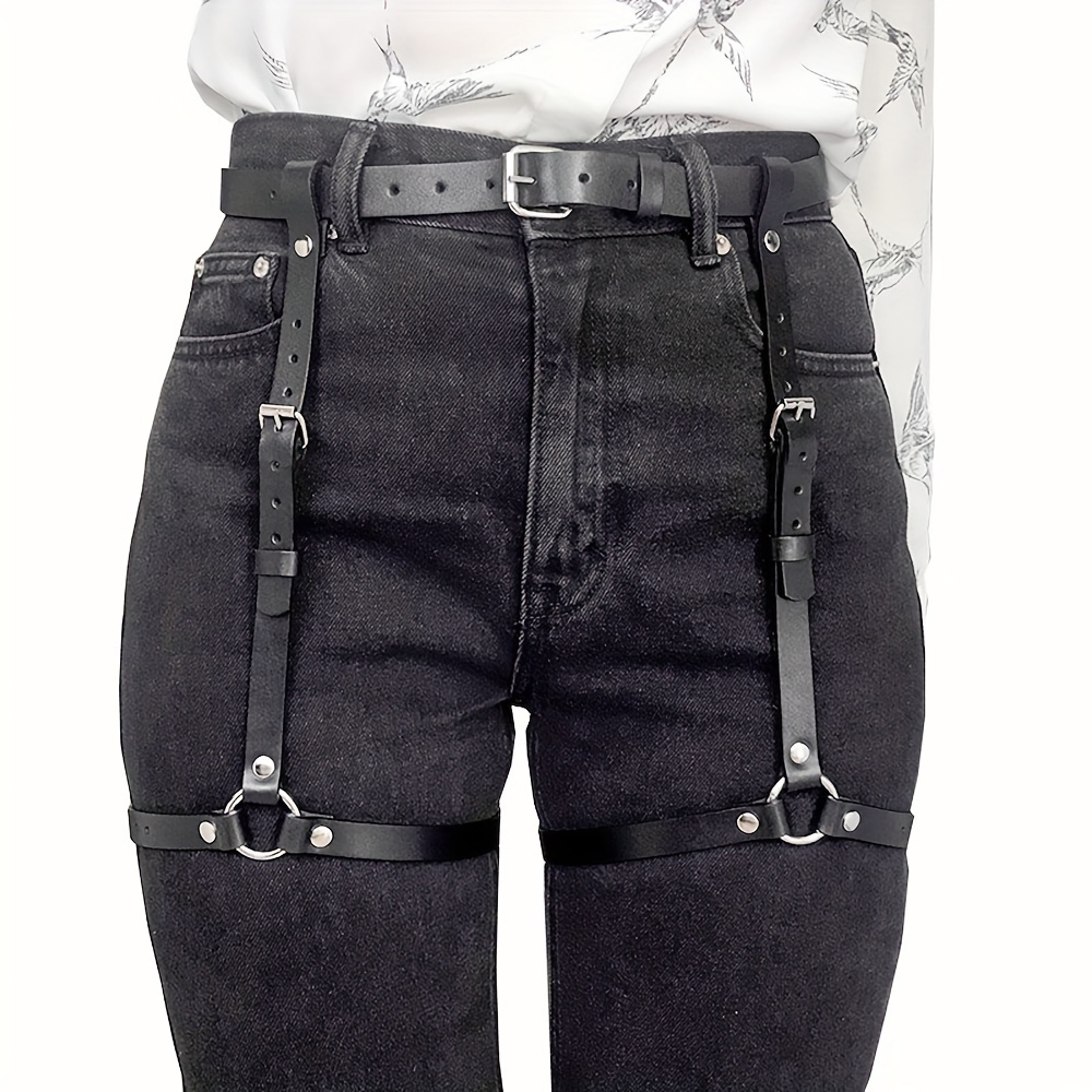 Oth Punk PU Leather Full Waist - Garter Belt Set のレビューと価格