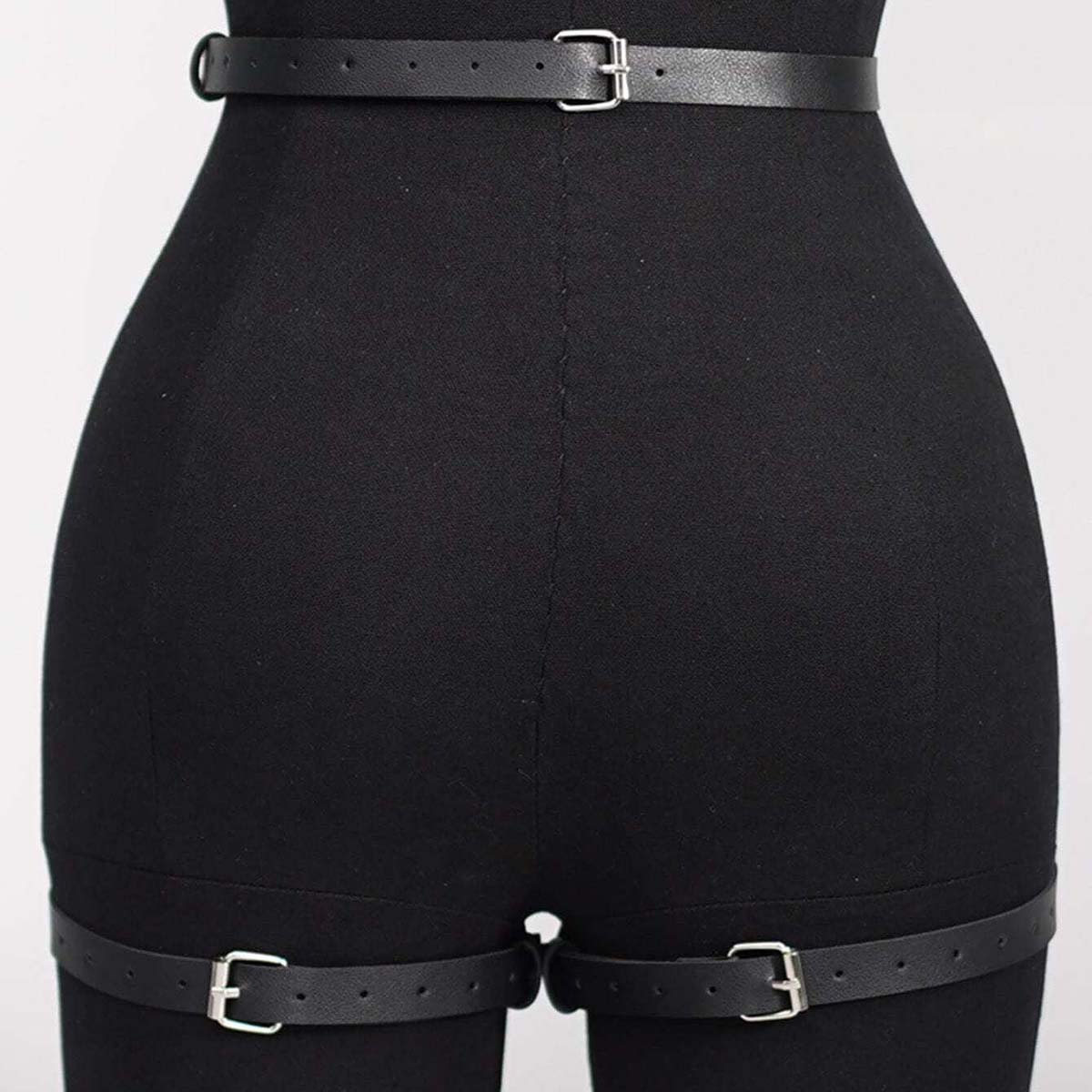 Oth Punk PU Leather Full Waist - Garter Belt Set のレビューと価格