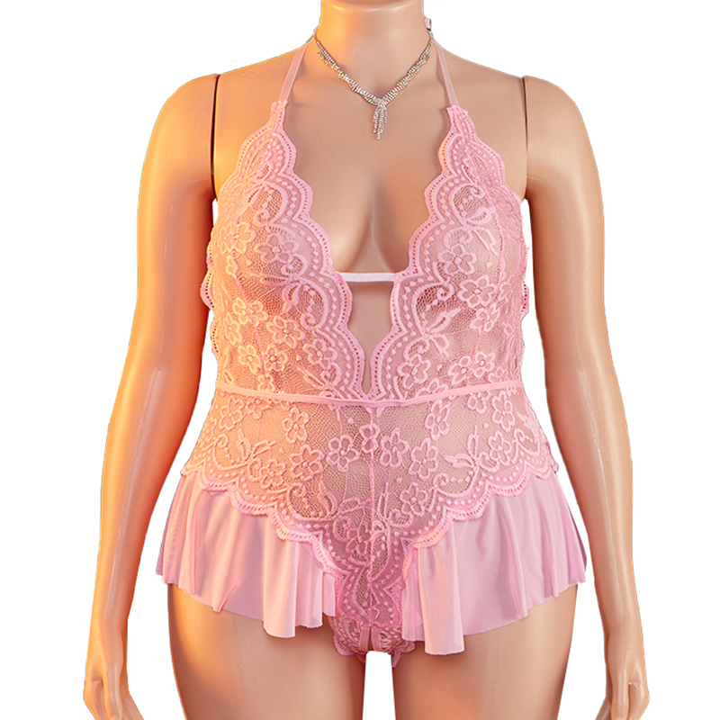 Plus Size 1XL-4XL Teddy perspe - Lace Teddy Lingerie のレビューと価格