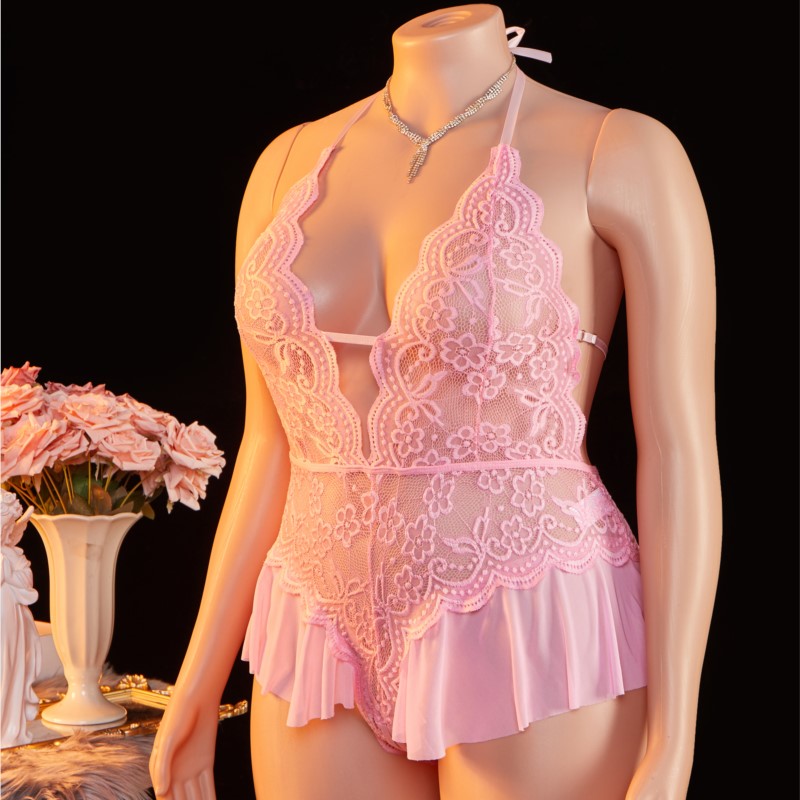 Plus Size 1XL-4XL Teddy perspe - Lace Teddy Lingerie のレビューと価格
