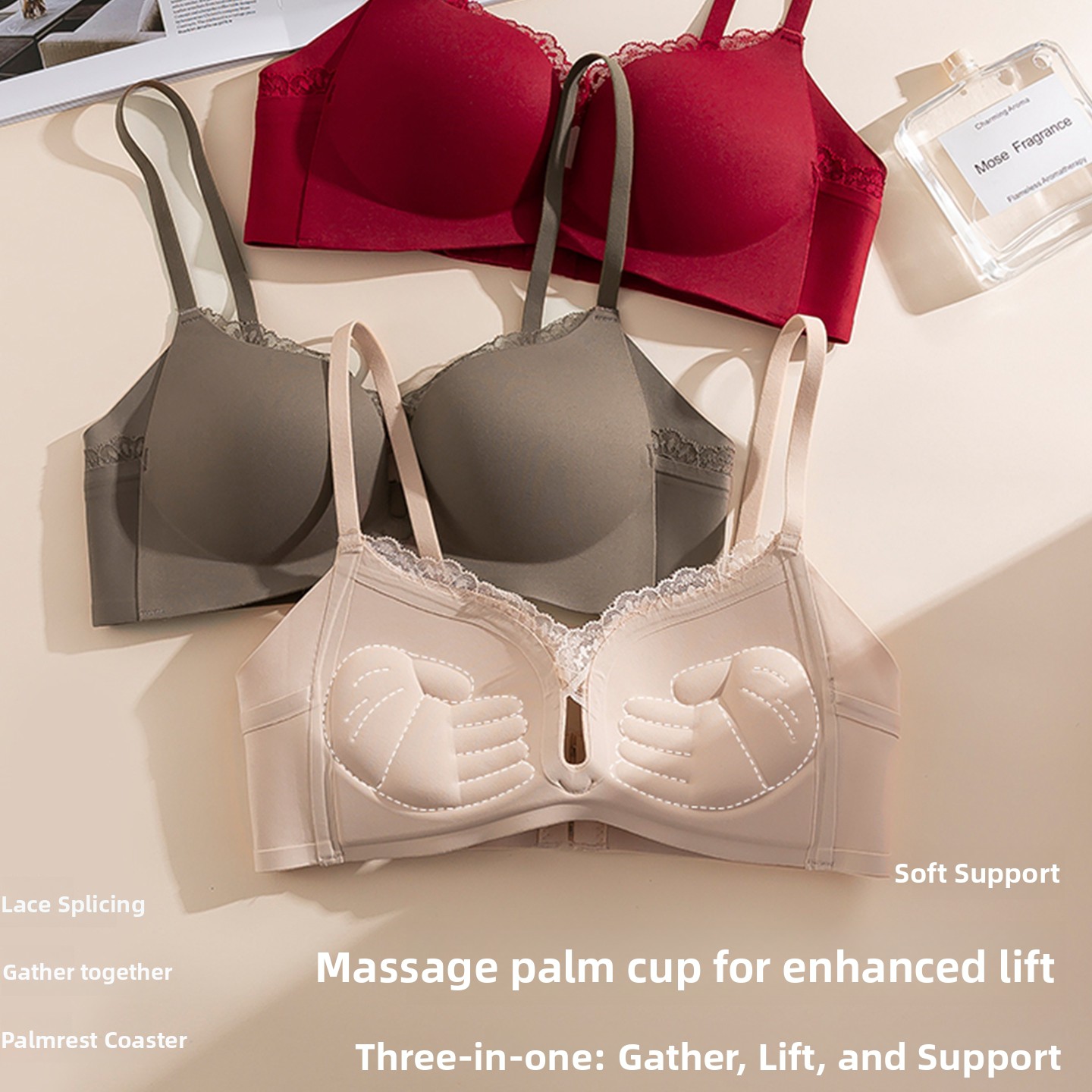 Pure KUCLUT Lace Palm Cup Smal - Seamless Underwear Women のレビューと価格