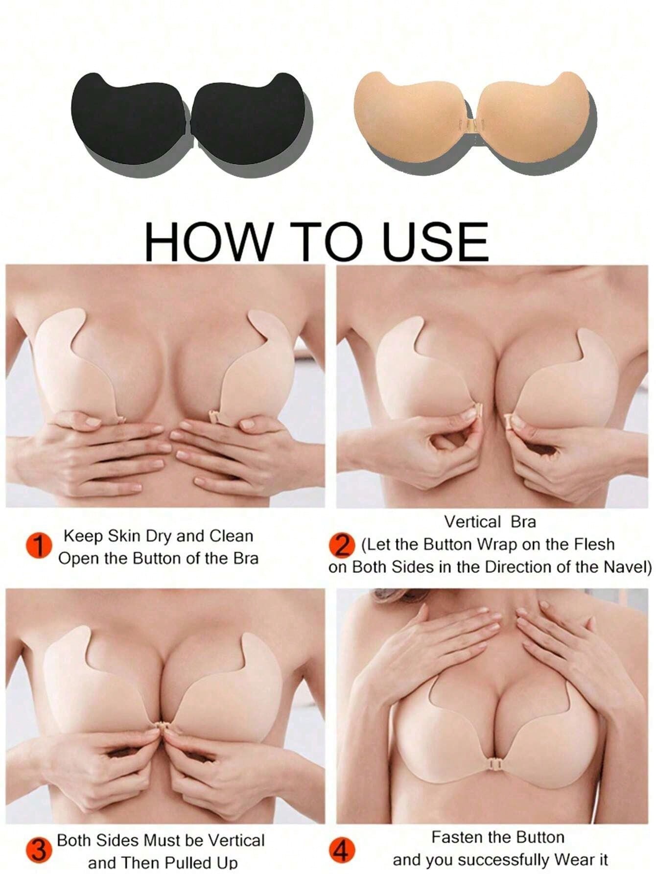 2-pack Women's Self-Adhesive I - Push Up Bra Padded のレビューと価格