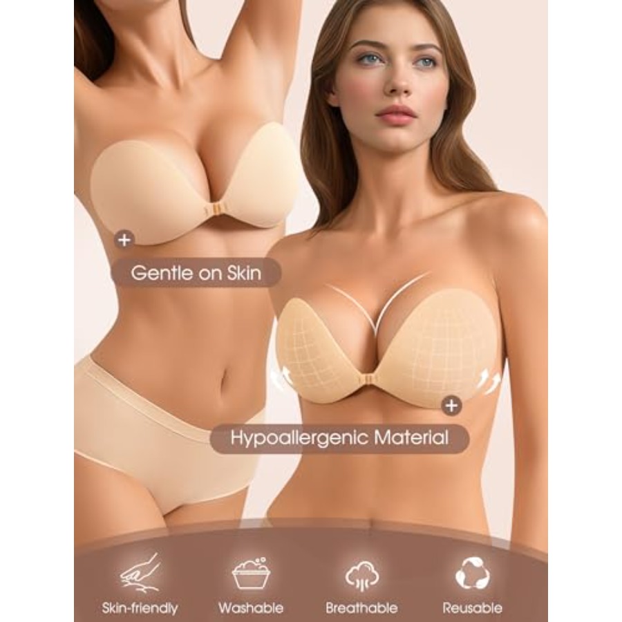 Sticky Bra Push Up Strapless A - Silicone Bra Adhesive のレビューと価格