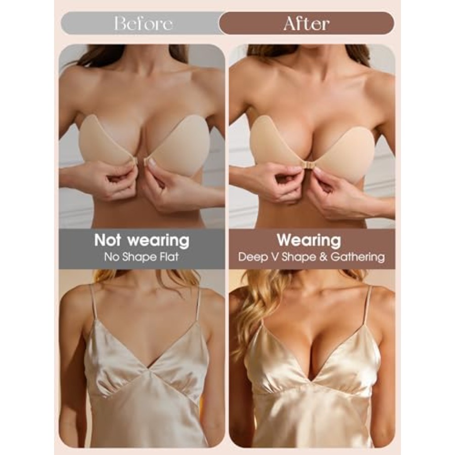 Sticky Bra Push Up Strapless A - Silicone Bra Adhesive のレビューと価格