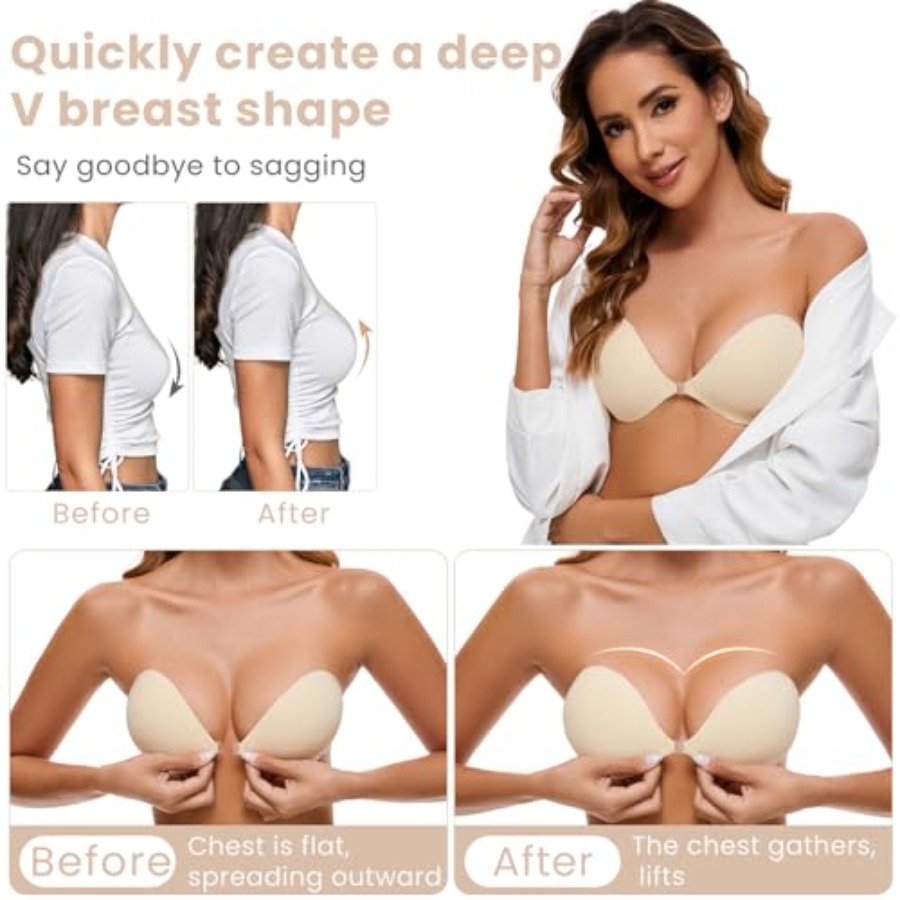 RELIRELIA Women's Sticky Self  - Silicone Bra Adhesive のレビューと価格