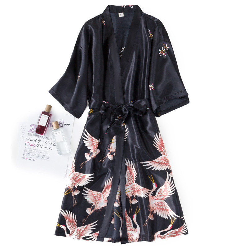 Burgundy Women 2PCS Faux Silk  - Robe Silk Women のレビューと価格